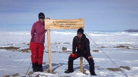 日本南極地域観測隊 第一次隊が上陸式を行ったと言われる場所で・・・
