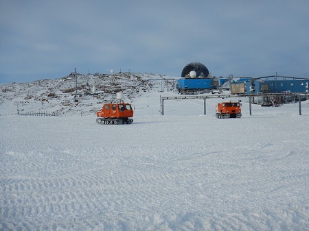 雪上車の運転訓練