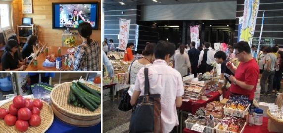 企業マルシェの様子