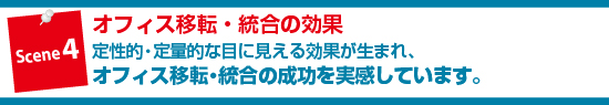 オフィス移転・統合の効果